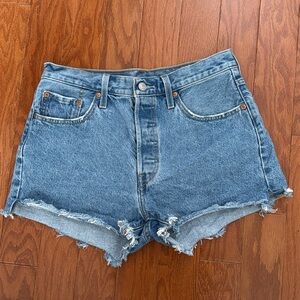 Levi's 501 Button Fly Denim Jean Shorts 29‎